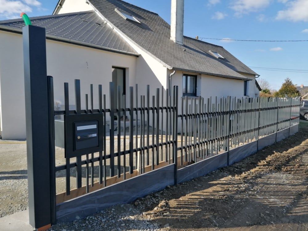 clôture type roseaux soubassement ardesia clôture type roseaux soubassement ardesia