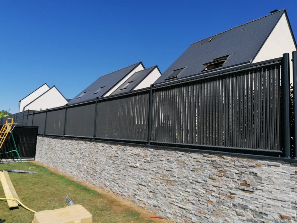 clôture panneaux rigides avec occultant pvc clôture panneaux rigides avec occultant pvc