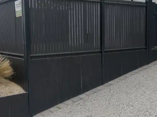 Retenue terre ardoise clôture panneaux rigides kit d'occultation PVC Retenue terre ardoise clôture panneaux rigides kit d'occultation PVC